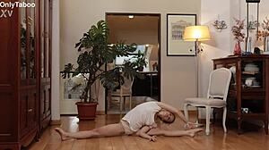 Cute Nicole Murkovski Loves Naked Stretching In Miniskirt