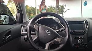 Pretty girl risks public masturbation on the beach