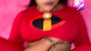 elastigirl says, 'i'm a slut on halloween'