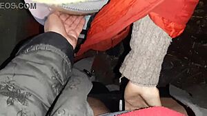 Autumn Romantic Lesbian Sex in Hut