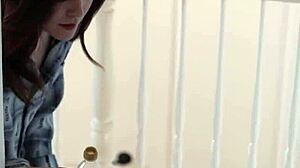 Young Lesbian Scissors Injured Lover's Pussy