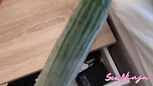 wife cheats with toy in doggystyle