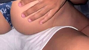 I found this cute brunette flashing her panties on live stream