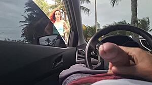 Pretty girl risks public masturbation on the beach