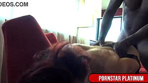 Ebony Hunk Rob Piper Drills Gilf Vanessa's Tight Pussy Bareback