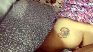 Milf bends over in dress for intense doggystyle fucking near mirror