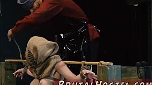 Big-breasted ash-blonde cutie Cristi Ann endures extreme bondage domination during her holiday vacation in BDSM scenes.