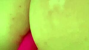 Horny British Slut Masturbates in Shower!