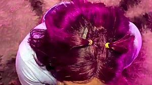 Hijastra con gran culo recibe una gran polla en su co�o mojado