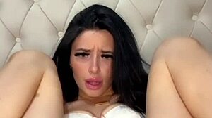 Watch this brunette American exchange student masturbating on webcam until she squirts and orgasms in high definition