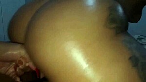 my beautiful brunette friend helps me relax with anal toys and licking
