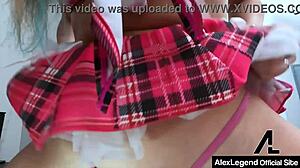 Creampie Before Halloween Party as Alex Drills Redhead Madison Morgan in Wild Action