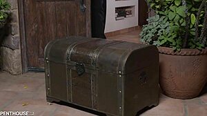 gina valentina prepares huge cock with spit for deepthroat