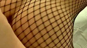 Beautiful view of a cute babe with puffy lips