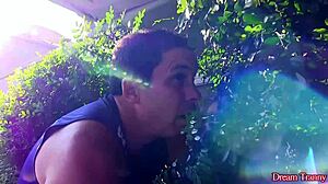 Tgirl bella atrix enjoys while her hands are tied