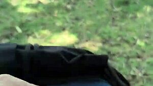 Man Flashes Huge Cock Outdoors Waiting For Viewers