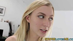 Teen Stepsis Gets Intense Facial Creampie