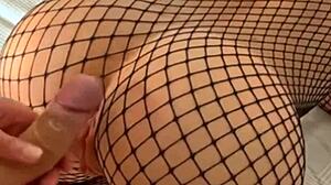 Beautiful view of a cute babe with puffy lips