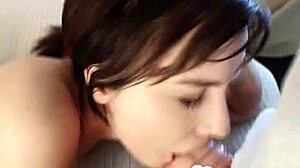 Friend's Teen Girlfriend Gives Me Incredible Blowjob with Swallow and Cum!