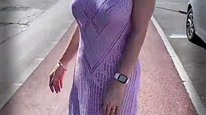 Naughty Story During My Sexchallenge with Big Cock Flashing and Slut