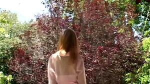 Ginger Lee, Kinky Southern Belle with Small Tits. Gets Handjob and Pounded by Monster Cock.