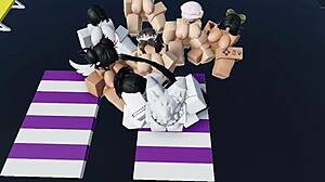 Yo, check these wild Roblox sluts in hot action!