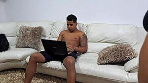 this horny bitch loves my cock in her mouth