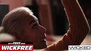 Super Hot Blonde Model Strips Down for Steamy Photoshoot and Wild Fuck!