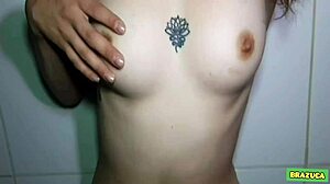 Famous YouTube Latina Teen Masturbates and Deepthroats Tattooed Friend's Cum