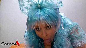 malvina gives me blowjob in cosplay leading to cumshot