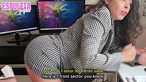 नॉटी बॉस के साथ गाइडेड हैंडजॉब POV