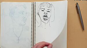 Quick Sketch With Parker Ballpoint Pen Doggy-Style Foot Fetish