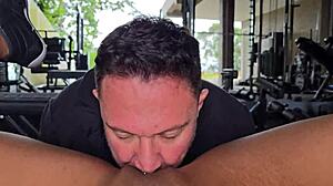 Amateur Slut Flashes At Gym While Husband Watches Exhibitionist Fun