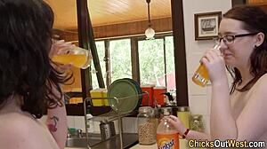 Look At These Lesbian Australians Licking And Fingering Each Other's Hairy Pussies!