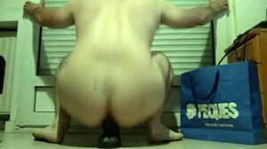 I love using this giant dildo on my big ass