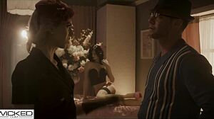 Smokin Blonde Gets Tight Pussy Pounded In 50s Style