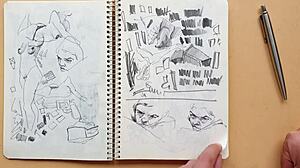 Quick Sketch With Parker Ballpoint Pen Doggy-Style Foot Fetish