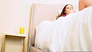 Curious stepson spies stepmom masturbating solo after loud moans