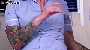 CFNM medical babes dominate professor with intense suck