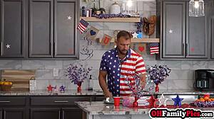 wanna swap stepdads for fourth of july? petite 18+ teens got pounded hard in a rough blonde 4some!