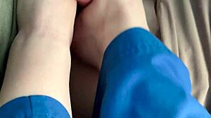 Honeyt Pleases Daddy with Favorite Foot Play