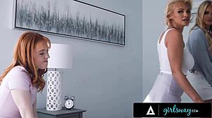 Damn! Redhead Madi Collins Joins Throuple Stepmoms for Wild Foursome - Girlsway