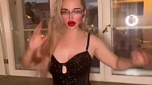 My Song to Haters Turns into Blonde Belly Dancer Domination Show