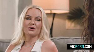 This perv husband bangs the babysitter while wife watches slimthick vic and liz jordan