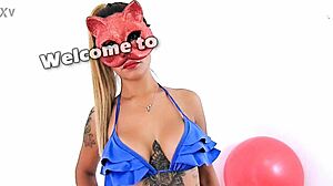 Huge Ass Tiny 18+ Waist Big Tits Latina Tattooed Babe Lingerie