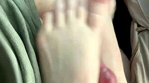 honeyt - giving daddy his favorite feet after long day