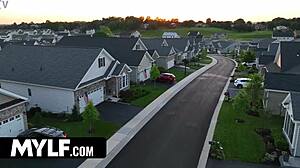Valentines Day Cum Shower Anna Gets Drenched By Her Neighbor And Stepson