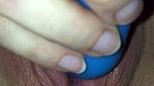 Intense vibrator masturbation session!