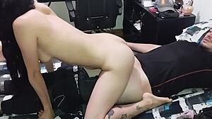 My stepdad nails me good before college