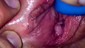 Intense vibrator masturbation session!